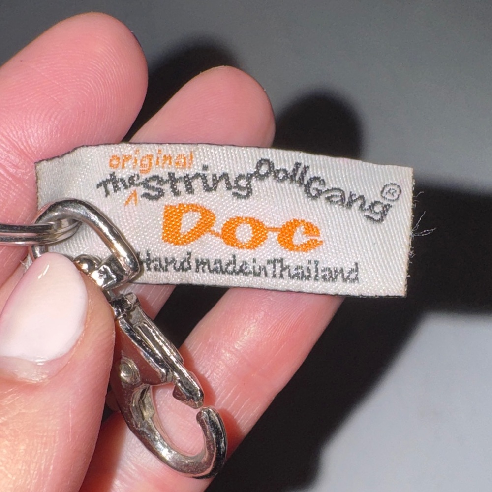 Brown Dachshund Weiner Dog Keychain Original String Doll Doc Handmade Thailand - Picture 2 of 6